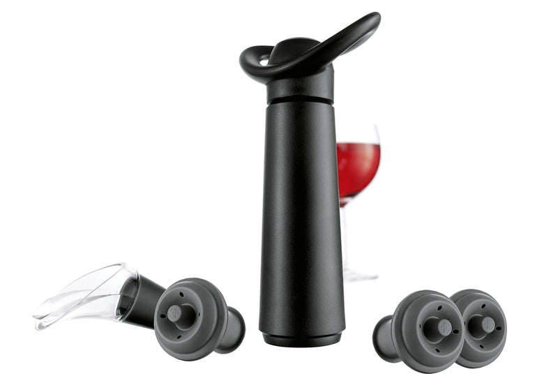 VACU VIN Weinpumpe mit 3 Stopfen und 1 Ausgießer
