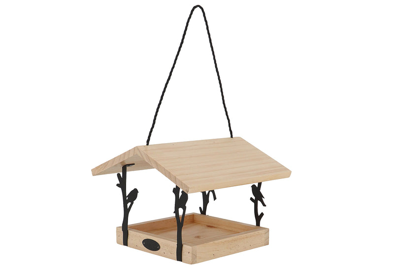 ESSCHERT Vogelfutterhaus Zilpzalp zum Hängen 24,5x24,5x18,3cm