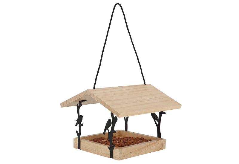 ESSCHERT Vogelfutterhaus Zilpzalp zum Hängen 24,5x24,5x18,3cm