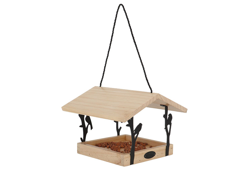 ESSCHERT Vogelfutterhaus Zilpzalp zum Hängen 24,5x24,5x18,3cm