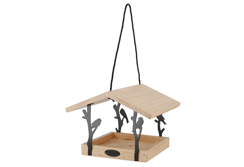 ESSCHERT Vogelfutterhaus Zilpzalp zum Hängen 24,5x24,5x18,3cm