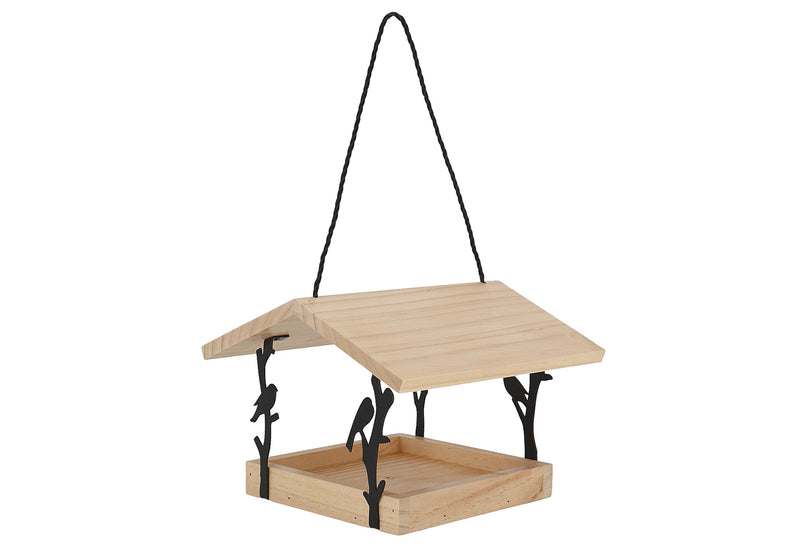 ESSCHERT Vogelfutterhaus Zilpzalp zum Hängen 24,5x24,5x18,3cm