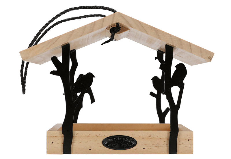 ESSCHERT Vogelfutterhaus Zilpzalp zum Hängen 24,5x24,5x18,3cm