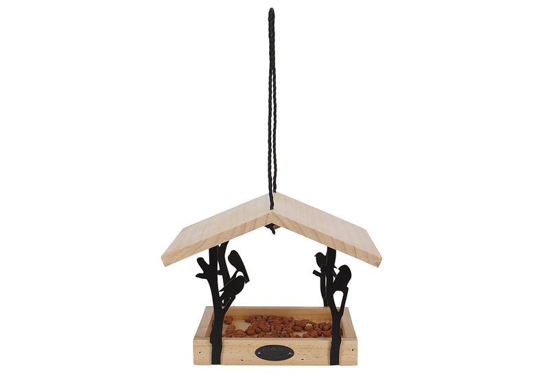 ESSCHERT Vogelfutterhaus Zilpzalp zum Hängen 24,5x24,5x18,3cm