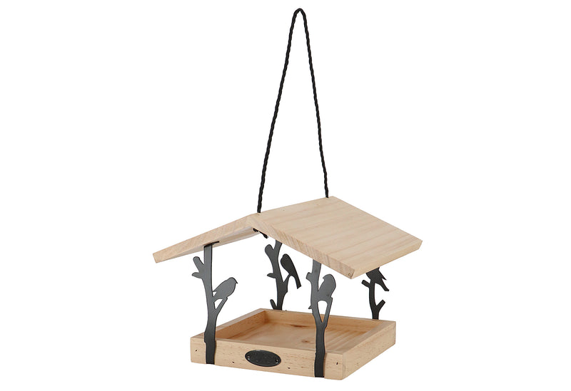 ESSCHERT Vogelfutterhaus Zilpzalp zum Hängen 24,5x24,5x18,3cm