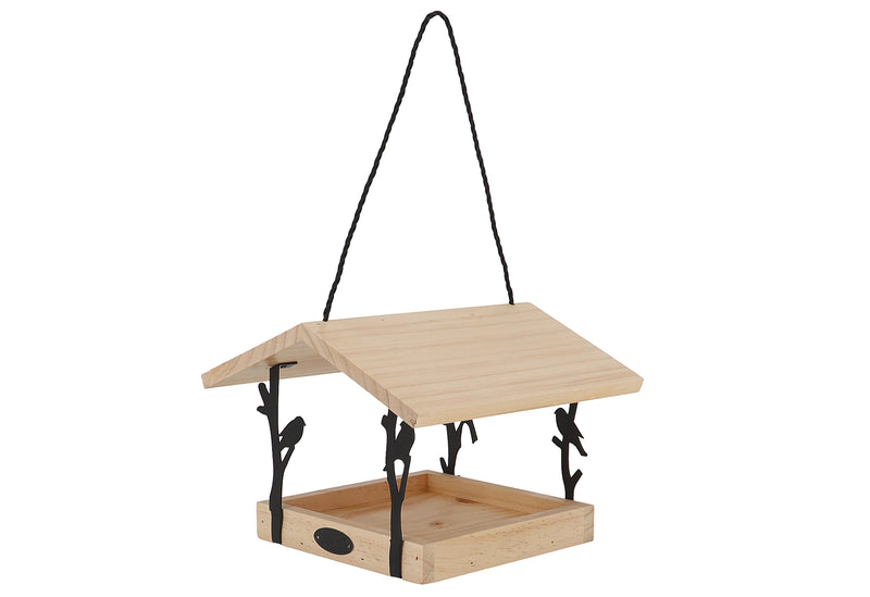 ESSCHERT Vogelfutterhaus Zilpzalp zum Hängen 24,5x24,5x18,3cm