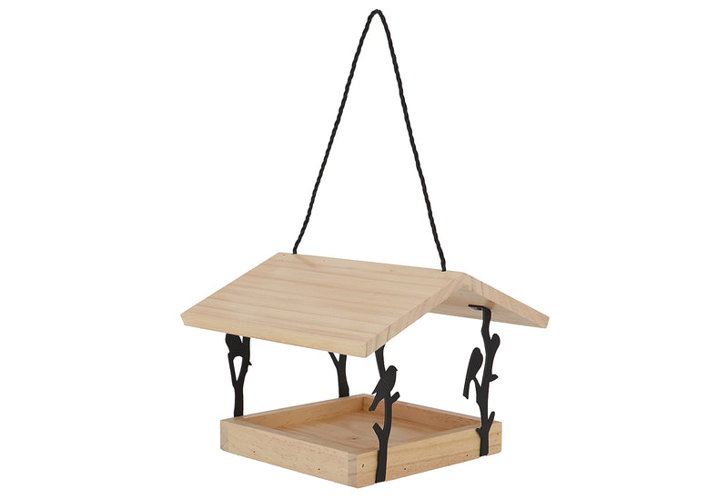 ESSCHERT Vogelfutterhaus Zilpzalp zum Hängen 24,5x24,5x18,3cm