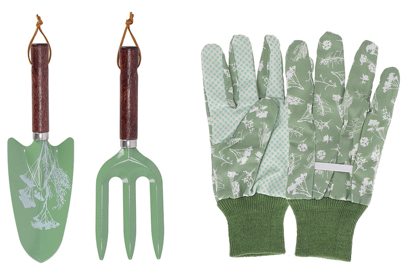 ESSCHERT DESIGN Gartengeräte und Handschuhe im Set sortiert