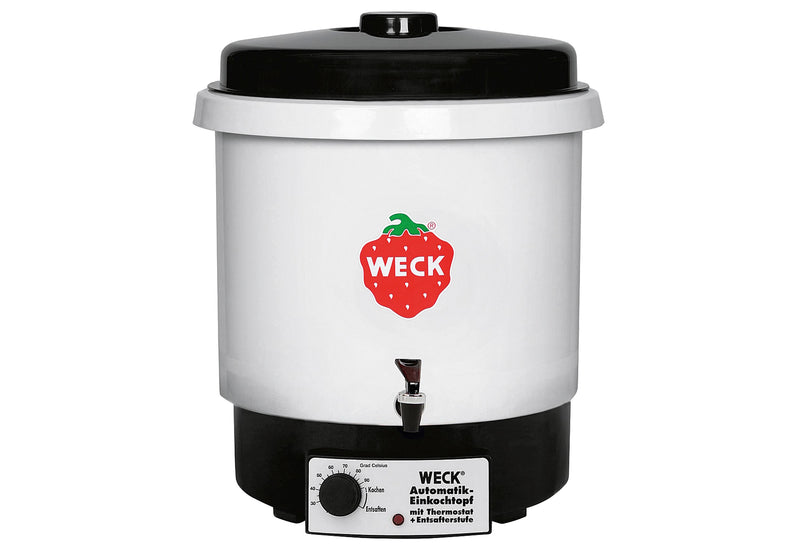 WECK Einkochautomat, Kunststoff, ohne Uhr, mit Einlegerost, mit Vollkunststoffauslaufhahn