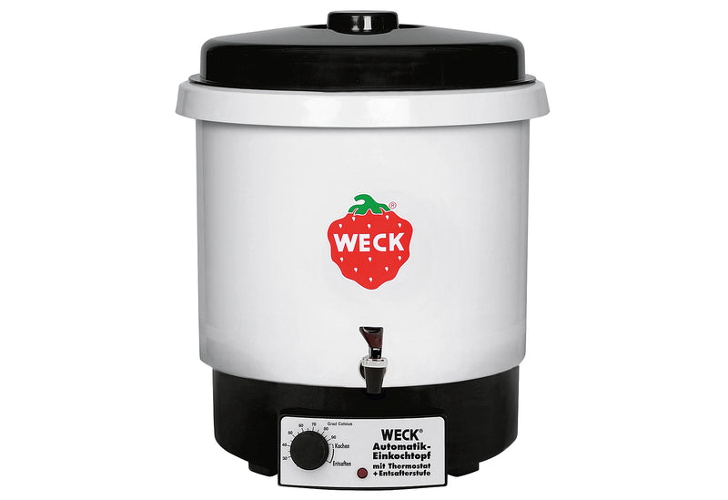 WECK Einkochautomat, Kunststoff, ohne Uhr, mit Einlegerost, mit Vollkunststoffauslaufhahn