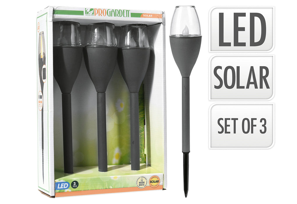 Gartenstecker Solar 38cm 3Stück