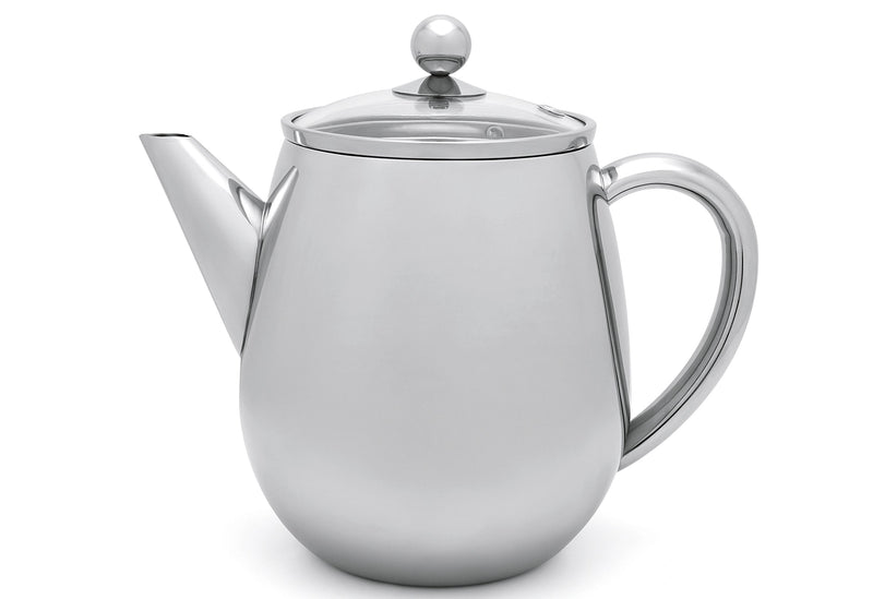 BREDEMEIJER Teekanne Duet Eva 1,1l Edelstahl poliert