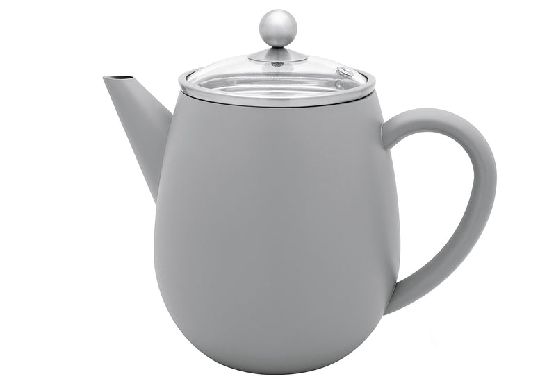 BREDEMEIJER Teekanne Duet Eva 1,1l matt grau