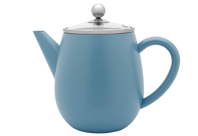 BREDEMEIJER Teekanne Duet Eva 1,1l matt eisblau