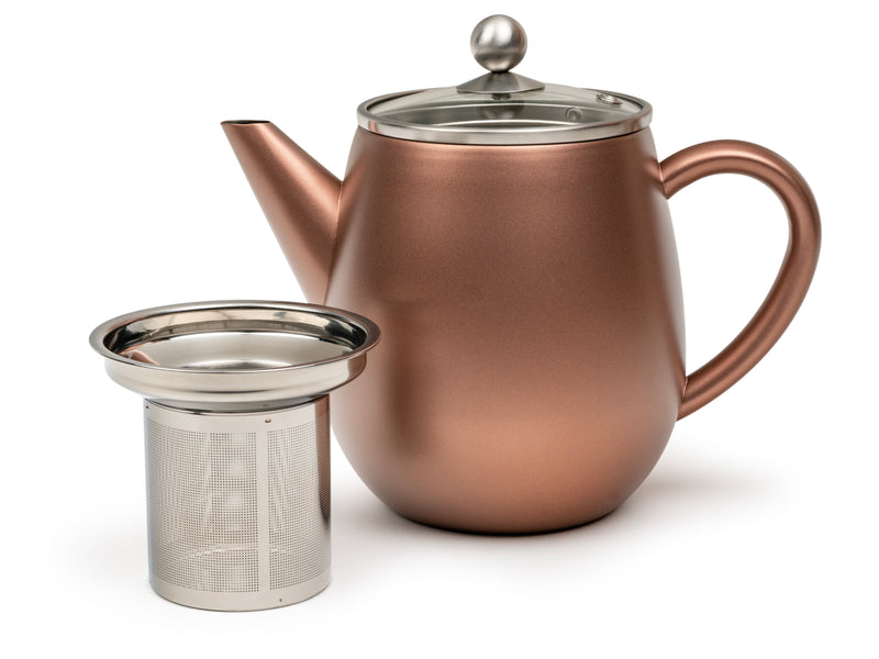 BREDEMEIJER Teekanne Eva 1,1l matt rostbraun