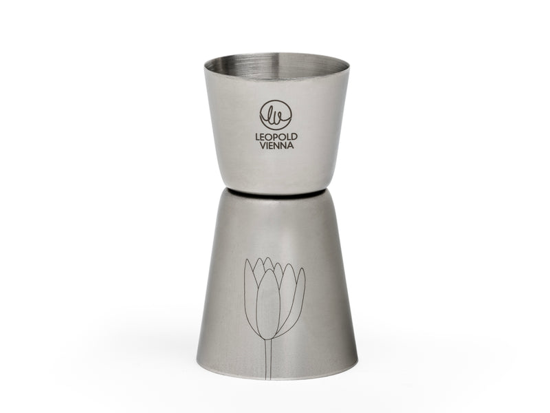 LEOPOLD Barmaß Flowers Edelstahl