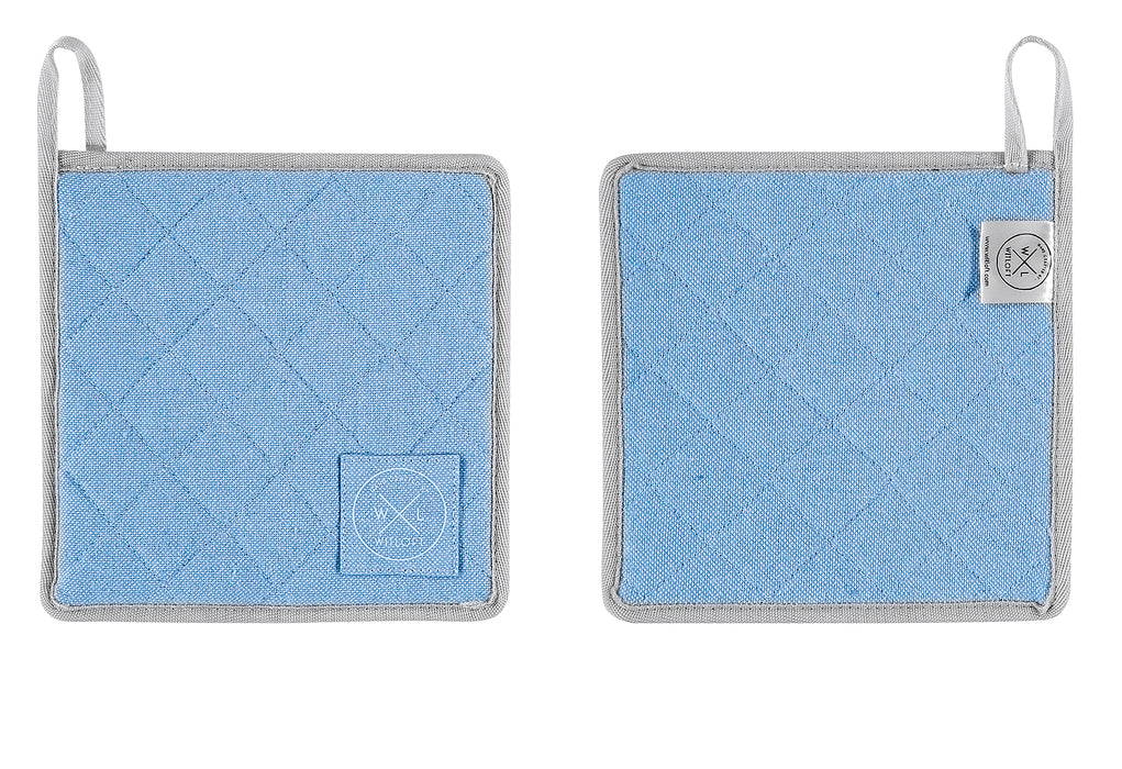 WITLOFT Topflappen One-Size blau 2er Set