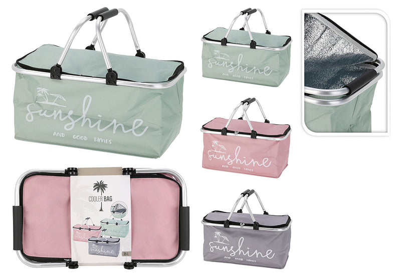 Einkaufskorb mit Kühlfunktion 35l Scandic sortiert 48x28x24cm