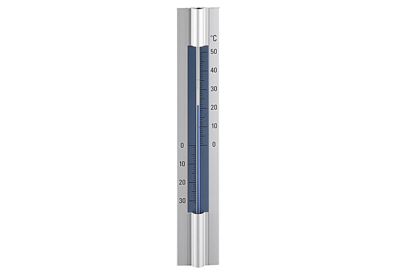 TFA Thermometer für Innen und Außen 30x5cm Aluminium