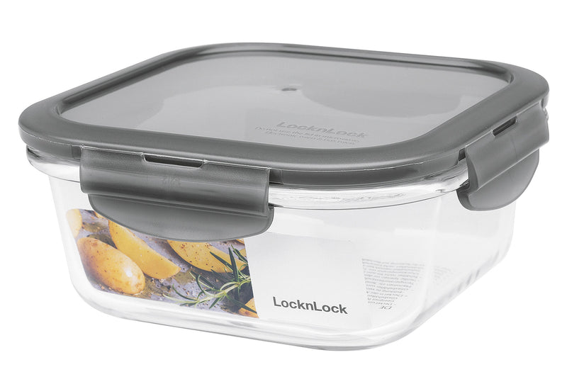 LOCK&LOCK Frischhaltedose Boroseal quadratisch 750ml 15,5x15,5x6,9cm