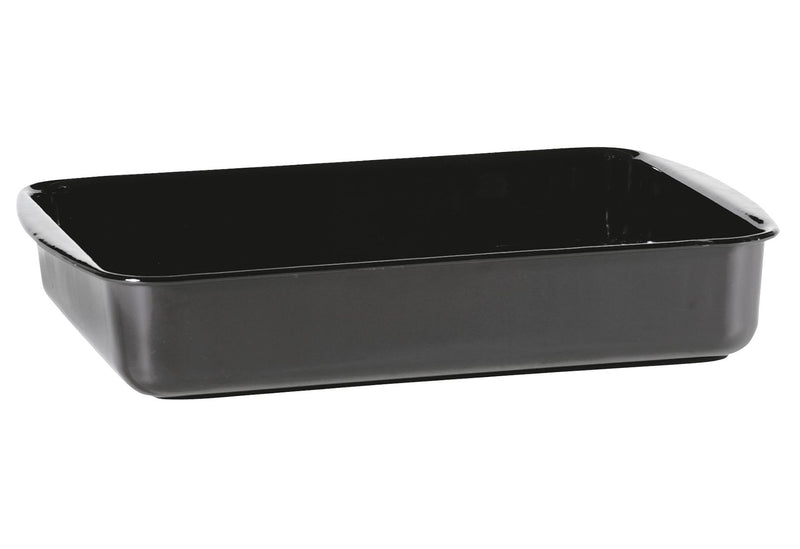 KARL KRÜGER Auflaufform Universal 45x31x7,5cm (innen 40x29x7cm) emailliert schwarz
