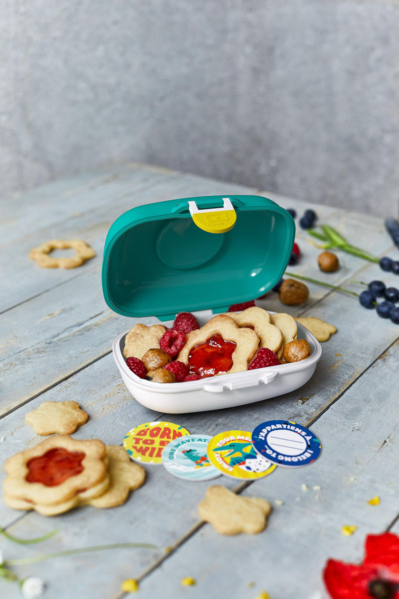 MONBENTO Brotdose Gram Graphic Dino 600ml türkis