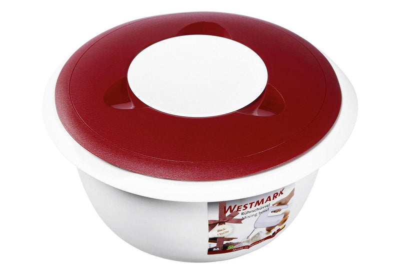 WESTMARK Rührschüssel mit Deckel Kunststoff 2,5 l rot