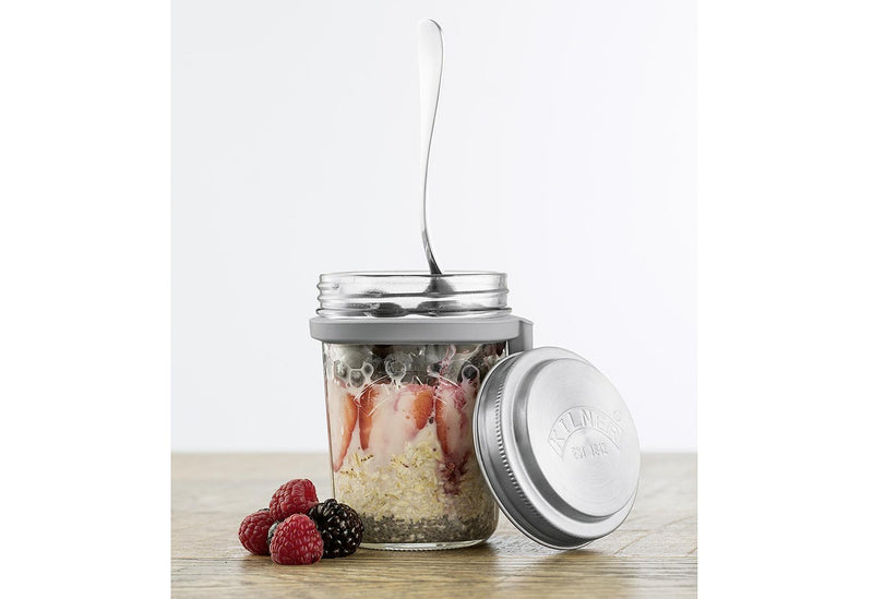 Frühstücksglas mit Löffel, 350 ml