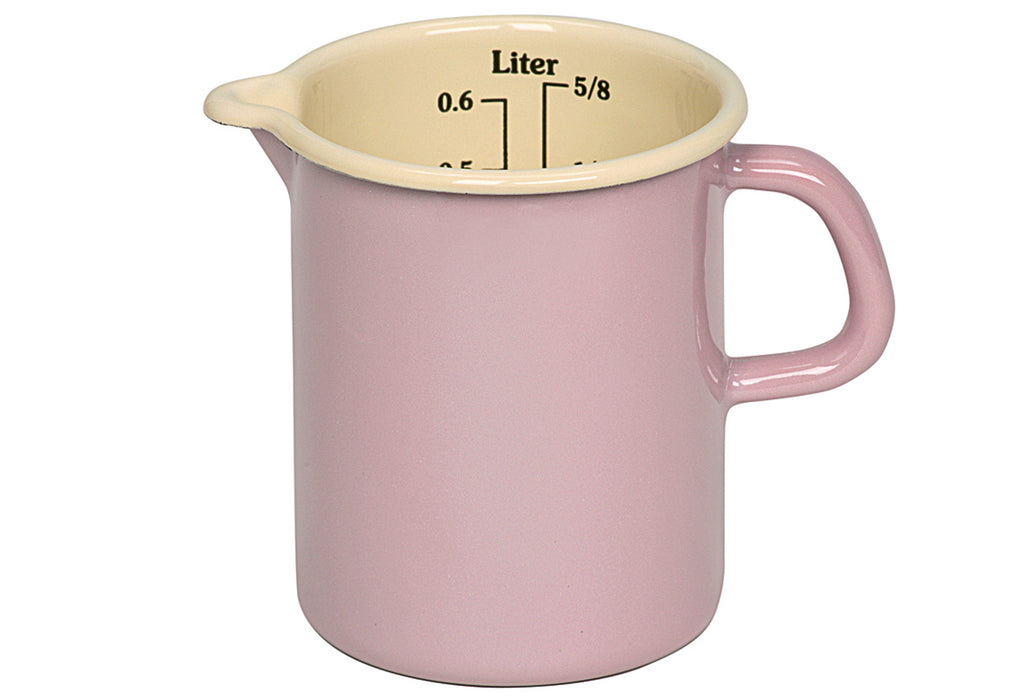 RIESS Messbecher emailliert 0,5 l rosa/bunt