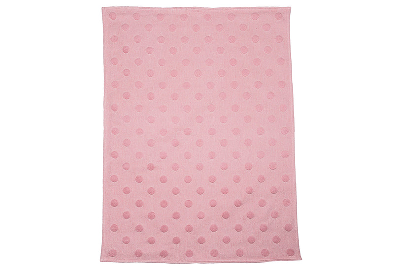FUSSENEGGER Babydecke Riga Punkte 70x90cm rosa