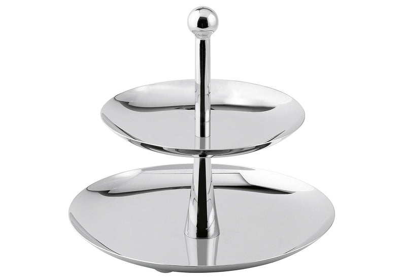 WEIS Etagere 2 stufig  H 23cm Edelstahl