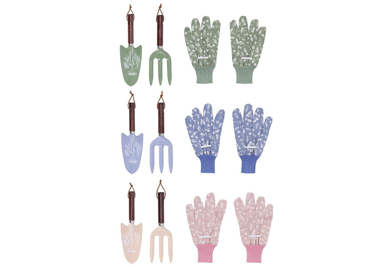 ESSCHERT DESIGN Gartengeräte und Handschuhe im Set sortiert