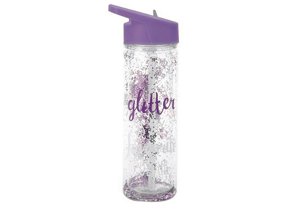 SMASH Trinkflasche Glitter doppelwandig 500ml