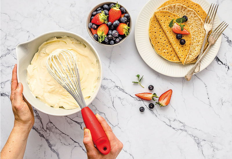 DREAMFARM Schneebesen Flisk rot