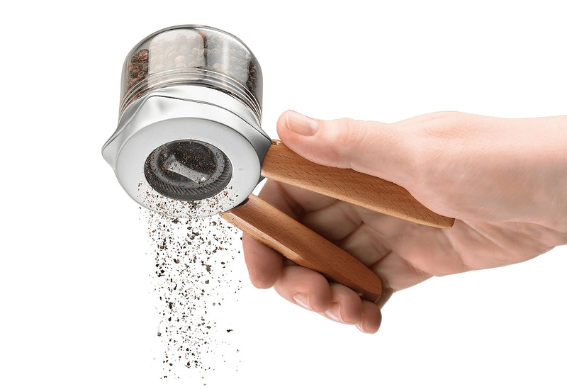 DREAMFARM Gewürzmühle Ortwo mit Holzgriffen