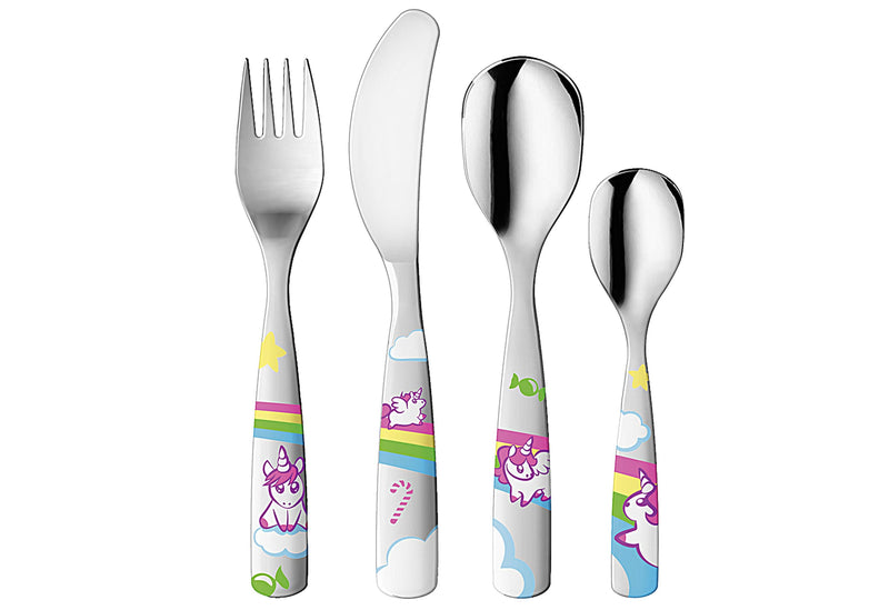 Kleine Einhörner - Kinderbesteck Set, 4-teilig