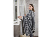 Poncho-Decke "Norweger" one size anthrazit / One-Size