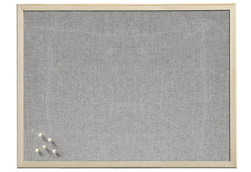 ZELLER PRESENT Pinboard Leinen/Kiefer 40x60cm