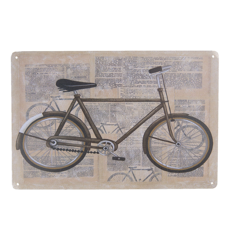 Tolles Vintage Retro Metallschild mit Motto: Fahrrad... , Material Metall , Farbe mehrfarbig, Maße 30 x 20 cm, tolle Geschenkidee und Mitbringsel