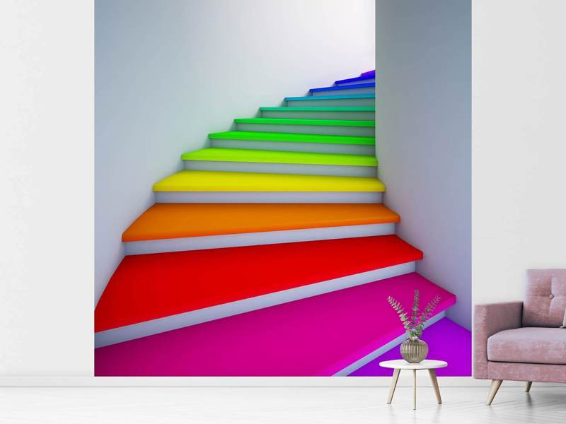 Fototapete Bunte Treppe - Tag2 by Suzenna