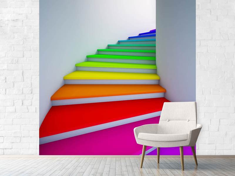 Fototapete Bunte Treppe - Tag2 by Suzenna