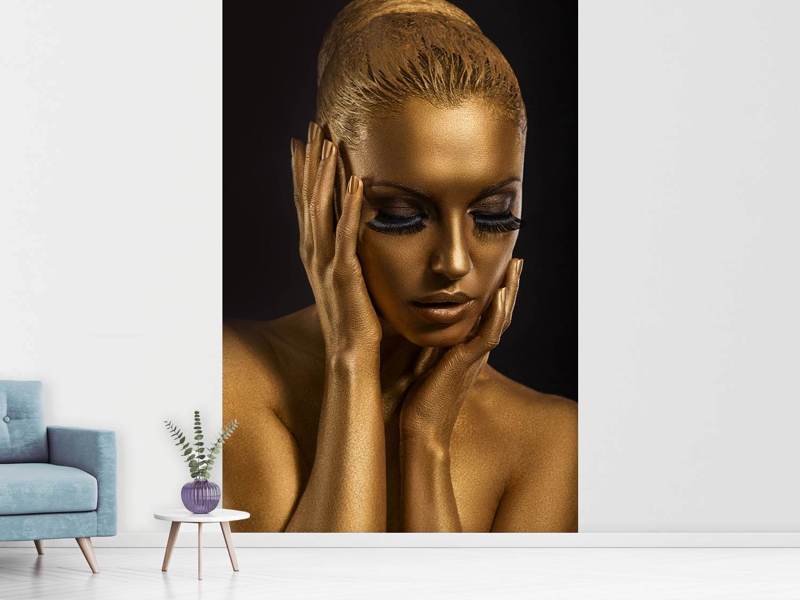 Wall Mural Gold Face