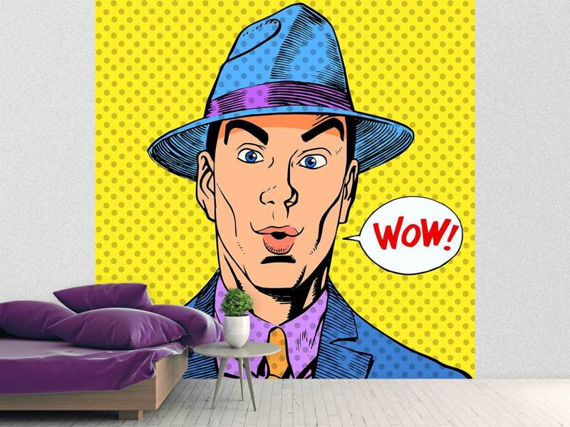 Wall Mural Pop Art Wow