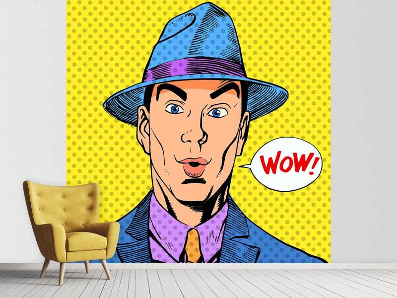 Wall Mural Pop Art Wow