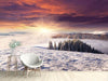 Fototapete Sonnenaufgang Winterlandschaft - Tag2 by Suzenna