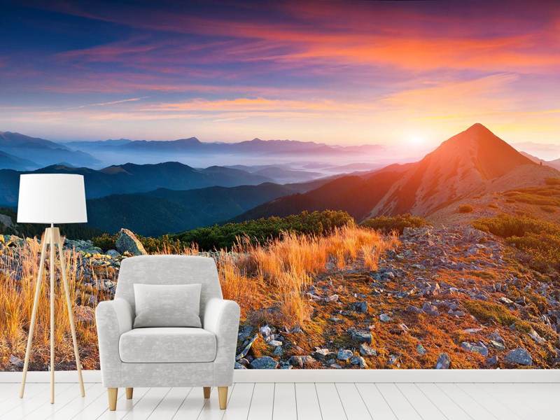 Wall Mural Sunset in the Alps