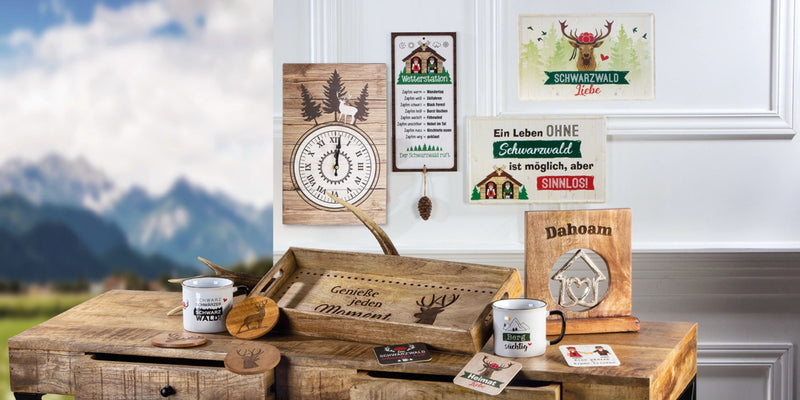 Vintage Retro Dekoschild, Material Metall , Maße 21 x 10 cm , Weisheit für Zuhause und Garten, Spruch: LACHE DIE WELT AN & SIE LACHT ZURÜCK, tolle Geschenkidee