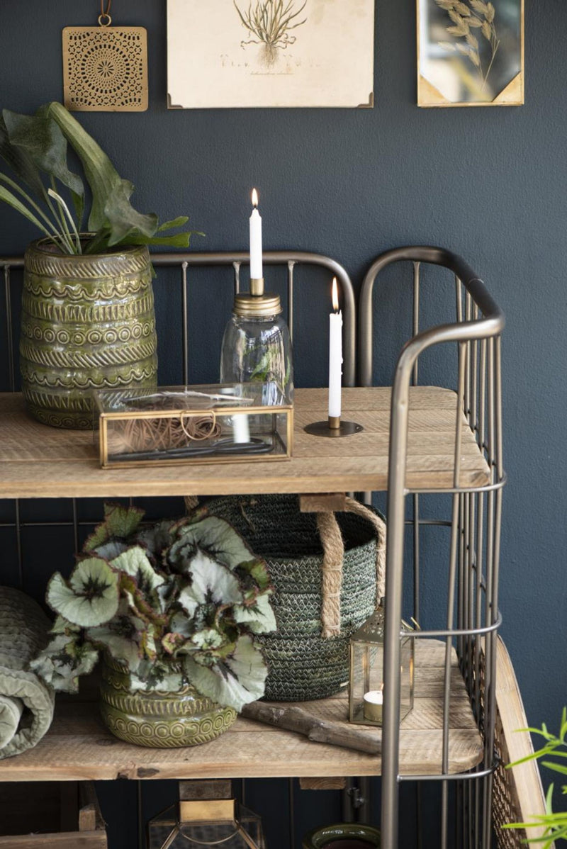 Tafelkerzen 8er Set, klassische Stabkerzen im Landhauslook. Farbe MILKY BROWN, 2,2 cm Durchmesser, Höhe 11 cm