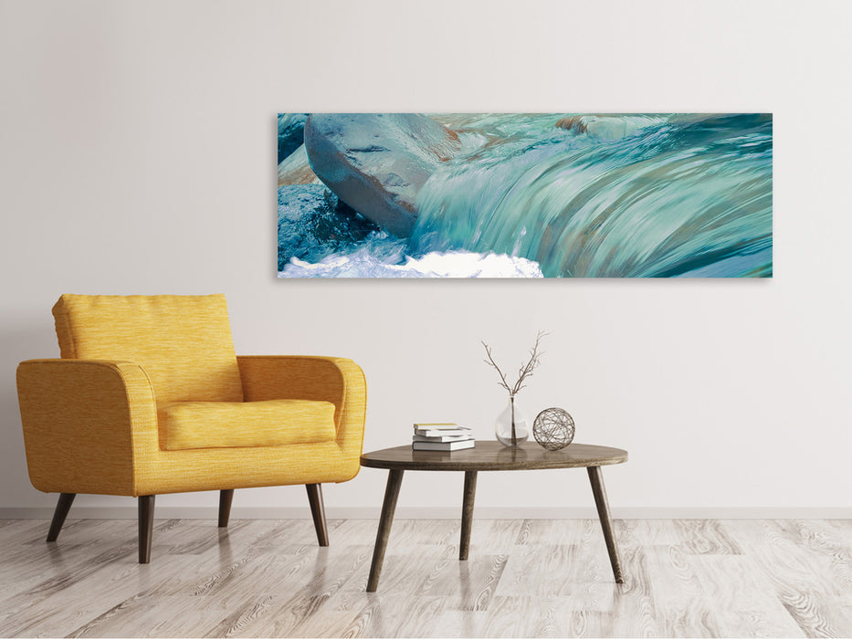 Canvas print panorama So close to the water