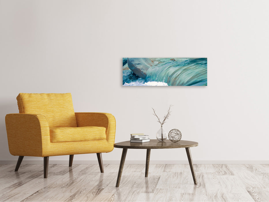 Canvas print panorama So close to the water